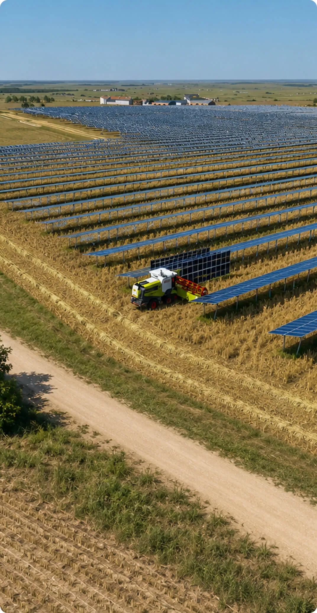 Parc solaire Terapolis en zone agricole